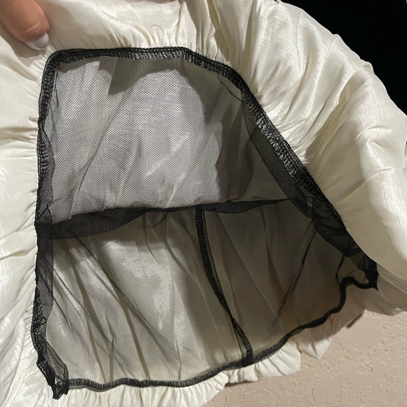 LPA | Serena Mini Dress in Black & Ivory Size: Large - Picture 3 of 7